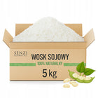 WOSK SOJOWY 5kg Do Świec Zalewanych Płatki NATURALNY EKO SENZI COSMETICS surowiec roślinny, materiał dla