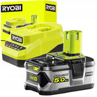 RYOBI ZESTAW AKUMULATOR 5,0 Ah RB18L50 18V +ŁADOWARKA 2A RC18120A-150 bateria do elektronarzędzi, zasilanie narzędzi