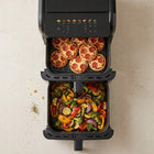 Frytkownica beztłuszczowa dwukomorowa pionowa 10l AIR fryer 2700W x50 wkład czarny