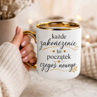 Kubek na odejście z pracy urodziny motywujący prezent dla kolegi koleżanki ceramiczne naczynie 330 ml do kawy i herbaty