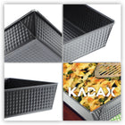 Blacha forma do pieczenia ciasta nieprzywieralna prostokątna 40x25x6 metalowa keksówka na biszkopt i brownie