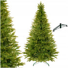 CHOINKA SZTUCZNA ŚWIERK NATURALNY PIĘKNY 220cm gęsta żywa PE PREMIUM STOJAK 201 - 220 cm zielony
