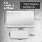Mata Łazienkowa Diatomitowa szybkoschnąca Kamienna 60x40 + Tacka 20x10 cm dywanik do kąpieli, chłonny podkład pod