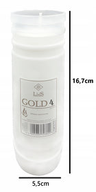 Rewelacyjne wkłady do zniczy z gwarancją czasu palenia Znicz Gold 4dni x 20 olejowy, lampy nagrobne, 96 h, wysokość 14