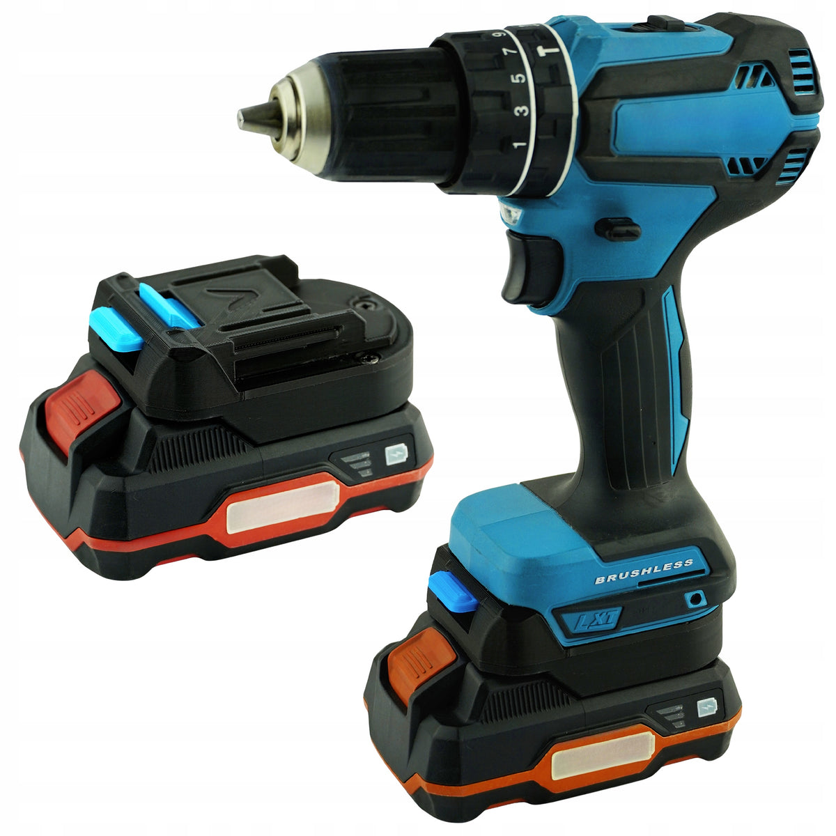 Adapter z baterii Parkside do narzędzi Makita 18V na akumulator performance przejściówka zasilająca do