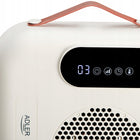 Termowentylator z termostatem farelka pilot grzejnik elektryczny 2000W LCD beżowy