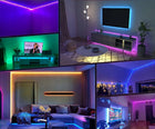 Zestaw Taśma LED RGB kolorowa 6m Bluetooth aplikacja mobilna muzyka + pilot oświetlenie dekoracyjne do salonu i
