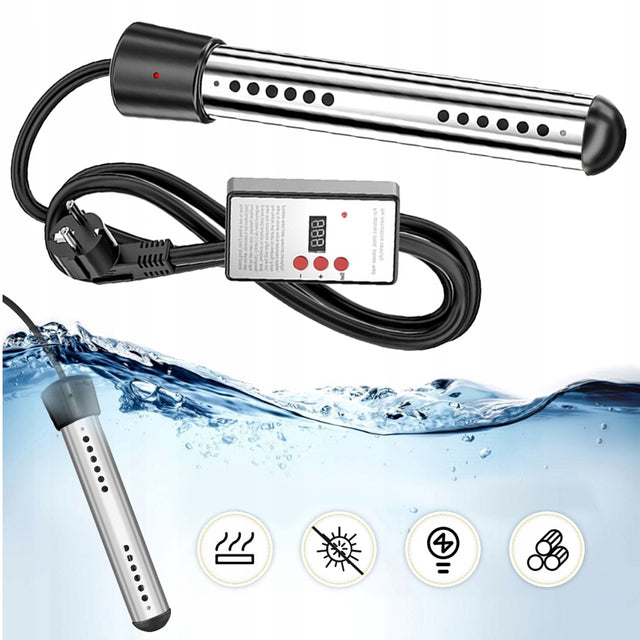 Elektroniczna grzałka podgrzewacz do wody basenu 3000W 230V + timer elektryczny 3000 w