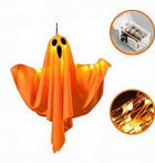 Dekoracja halloween duch huśtawka lampa LED wisząca lampka ogrodowa ozdoba na imprezę tematyczną, świecące upiory