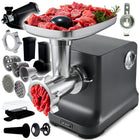 Maszynka do mięsa Yoer 6w1 Metalowa 2100W 3,5kg +Szatkownica +27 elementów nominalna srebrny/szary