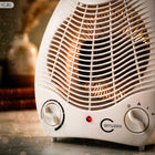 Termowentylator grzejnik elektryczny farelka 2000W z termostatem 3 tryby biały
