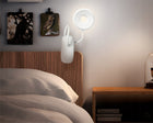 Lampka do Czytania LED NOCNA BIURKOWA BEZPRZEWODOWA USB z KLIPSEM PHILIPS żarówka E14 w komplecie, biała srebrna