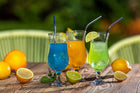 LAV FIESTA Zestaw Kieliszki komplet 6 szt Koktajl Pokale do piwa 390 ml szklane naczynia do drinków, można myć w