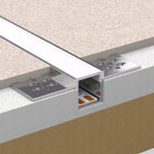 Profil LED Aluminiowy 2m Do Płyt GK Gipsowych 10mm Wpuszczany Regips klosz kanał do taśmy świetlnej, montaż w suficie
