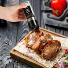 24x słoiki bambusowe 120ml na przyprawy + lejek + pisak + etykiety + młynek szklane pojemniczki kuchenne na zioła