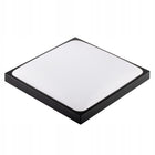 Plafon LED Panel Sufitowy Natynkowy Lampa 2x E27 Kwadrat IP44 30cm Czarny oprawa do łazienki bez żarówek 2 punkty