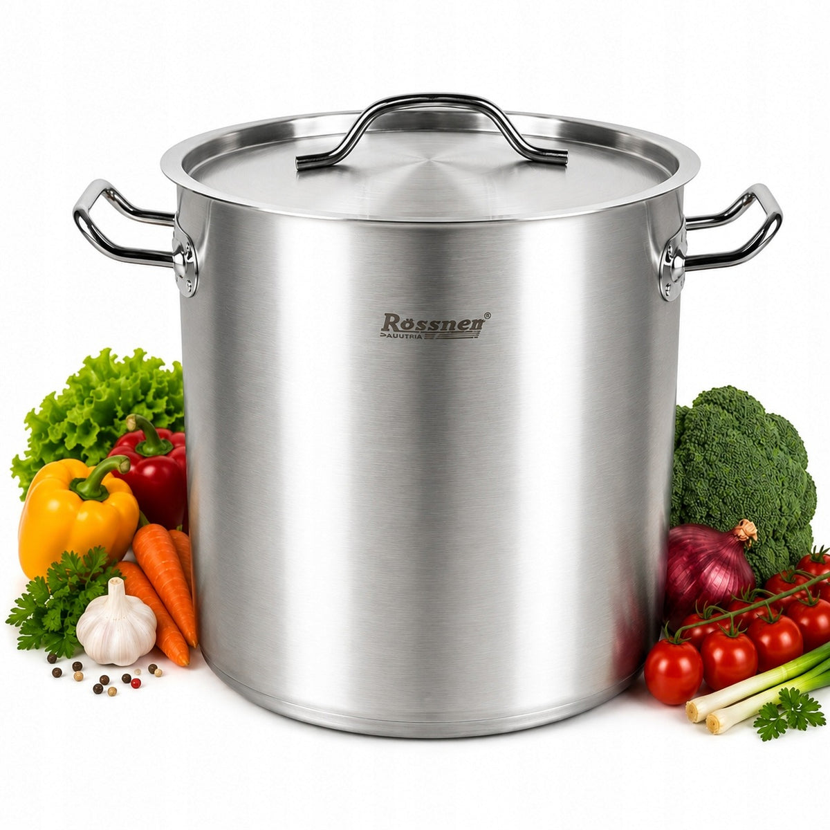 Garnek wysoki gastro z pokrywka 100l indukcje GAZ nierdzewny rossner 50x50 kocioł warzelny do zup i wywarów pojemność