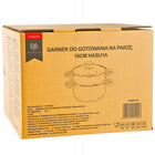 GARNEK DO GOTOWANIA NA PARZE PAROWAR 2,1L 18CM GARNEK INDUKCJA GAZ GARNKI parownik kuchenny dwupoziomowy do zmywarki