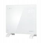 Grzejnik elektryczny energooszczędny szklany łazienkowy 1kW WiFi EGW-10B 520 mm 470 mm grzewcza biały