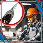 Nożyce do Cięcia Prostego Milwaukee do blachy stalowe ostrza ręczne nożyczki metalowe, hartowane szczęki, długość 260 mm