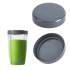 Zakrętka zatyczka pokrywka do kubka pojemnika bidona nutribullet +uszczelka szary