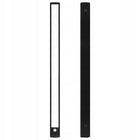Lampka nocna LED 60cm z czujnikiem ruchu lampa podszafkowa do mebli czarna oświetlenie akumulatorowe USB, neutralna