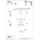 Sollux Lighting Plafon modo 1 biały Gx53 okrągła oprawa sufitowa bez żarówki, do salonu i sypialni