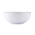 Zestaw 6 miseczek 15 cm salaterki szklane 690 ml Altom Design Solen Line miski do deserów i przekąsek biało-czarne