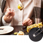 Eleganckie pałeczki do sushi wielorazowe zestaw 5PAR metalowe sztućce azjatyckie 23,5 cm, 10 sztuk