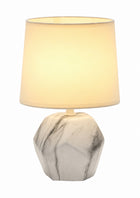 NOWOCZESNA LAMPKA NOCNA STOŁOWA OKRĄGŁA CERAMICZNA DO SALONU SYPIALNI nocna, stołowa beżowy