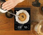 Elektroniczna waga kuchenna do kawy precyzyjna 3000g/0,1g LCD timer baterie z tarowaniem, odliczanie, czarna, 3 kg