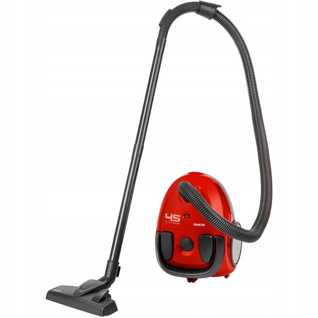 Mały mocny odkurzacz workowy 850W hepa czerwony 1,5l Sencor SVC 45RD-EUE3 3.6 kg