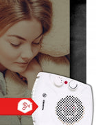 Farelka Elektryczna Termowentylator CiepłoZimno Cichy Grzejnik Piecyk 2000W grzewcza biały