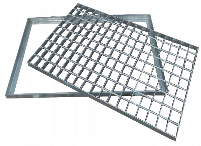Wycieraczka metalowa z ramą ramką ocynk krata wema podest 40X60 400x600 mata przed wejście, do czyszczenia obuwia, zewnętrzna kratownica