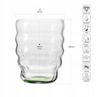 Szklanki do matchy KROSNO Matcha Moments zestaw komplet 4szt zielone 440 ml do kawy i herbaty, naczynia szklane