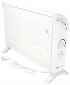 Grzejnik elektryczny NAWIEW 2000W DEDRA konwektorowy TERMOSTAT kaloryfer 580 mm 400 mm grzewcza biały