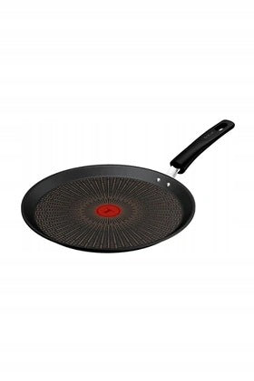 Patelnia do naleśników Excellence+ Tefal 28cm FusionCore G3303902 krepowa, nieprzywierająca, na kuchenkę indukcyjną, gazową, ceramiczną i elektryczną