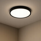 Plafon LED Panel Sufitowy Natynkowy Lampa 24W Okrągły 4000K czarny do salonu, kuchni i korytarza, neutralna barwa