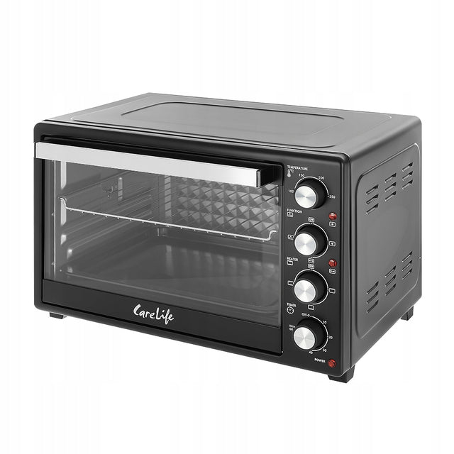 Piekarnik elektryczny 45l rożno + termoobieg+grill wolnostojący przenośny 45 l 2000 w czarny
