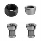 2xTULEJA,1xnakrętki i 1xtulei zaciskowej - redukcja 6mm, 6.35mm wys 16.5mm adapter do frezarki, mocowanie frezu