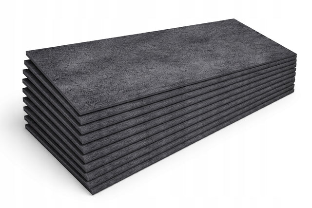 Kaseton Panel 3D Ścienny 50x100 Beton grafit Kasetony Nowoczesny 10szt. okładzina z polistyrenu, szara dekoracja do wnętrz, półmat