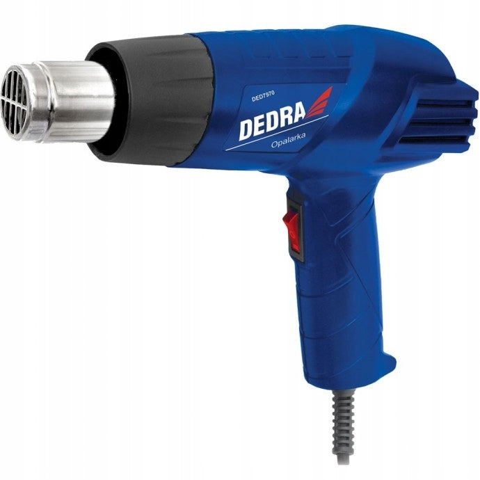 DEDRA Opalarka elektryczna 2000W DED7970 pistolet do gorącego powietrza, termopistolet, 550°C, 500 l/min, zasilanie
