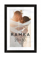 Czarna ramka na zdjęcia 20x30 cm z podpórką stojąca Ramki 30x20 cm oprawa fotograficzna z tworzywa, pionowa dekoracja