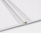 Profil LED Aluminiowy Do Płyt GK Gipsowych Wpuszczany Regips 2m klosz listwa do taśmy świetlnej, kanał montażowy do