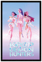 Plakat na ścianę K-Pop Demon Hunters Huntrix dla dziewczynki 61x91,5 cm poster muzyczny, dekoracja pokoju, format