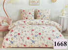 Pościel 200x220 Bawełniana Dwustronna - 100% naturalna prawdziwa bawełna zestaw 3 części, satyna, poszewki 70x80, zamek