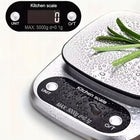 Elektroniczna waga kuchenna precyzyjna LCD 5kg 5000g/0.1g + baterie zestaw do pieczenia, gotowania, przelicznik ml, oz