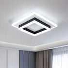 Lampa Sufitowa LED Plafon Czarny Kwadratowy Natynkowy 30W 6500K oprawa przysufitowa do wnętrz, zintegrowane źródło