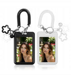 2x Star Bells Photocard Holder Keychain with Spring, PVC Photo Card Hold zawieszka na kartę kolekcjonerską, gadżet dla