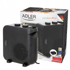 Termowentylator AD 7725 Black 2000W 2 Poziomy Mocy + Termostat czarny farelka elektryczna grzejnik do pokoju piecyk z